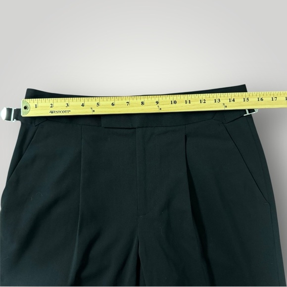 EVERLANE Wool High Waisted Wide Leg Pants Black Sz 6 - Picture 8 of 10